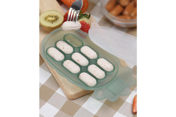 Haakaa: Pineapple Silicone Nibble Tray - Pea Green (with Label Slot)