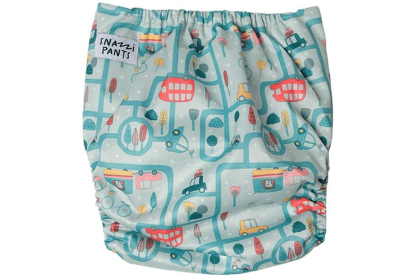 Snazzi Pants: All in One Reusable Nappy - Busy Street