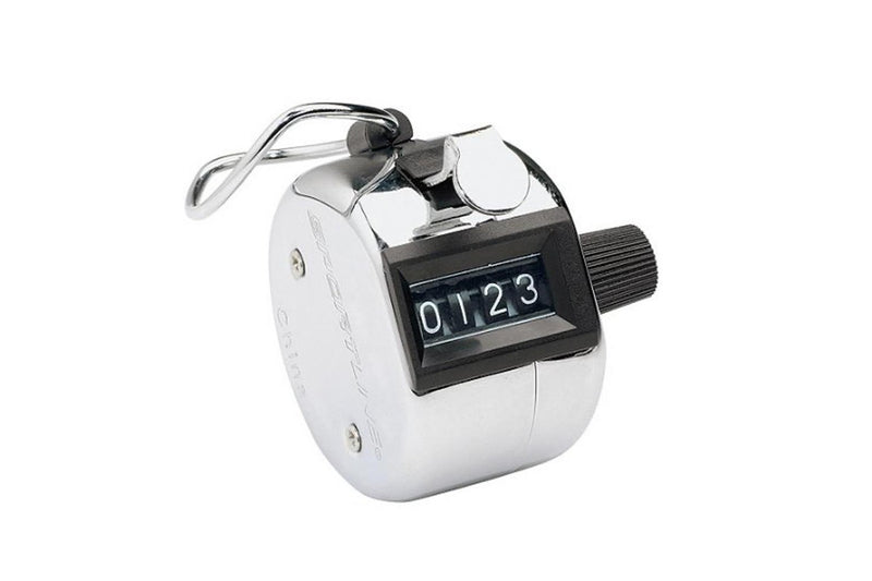 Regent Upto 9999 Chrome Sports Warehouse 4 Digit Clicking Tally Number Counter