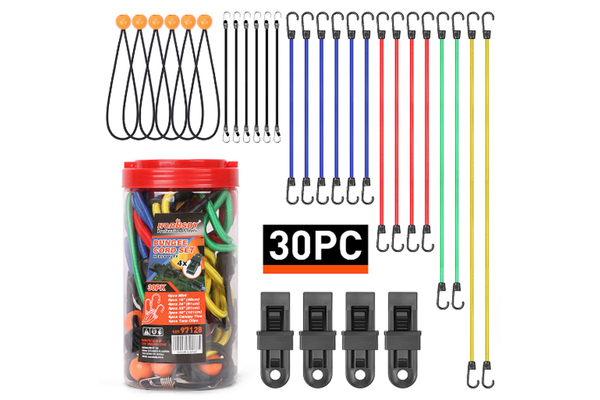 Horusdy 30PCS Premium Bungee Cords