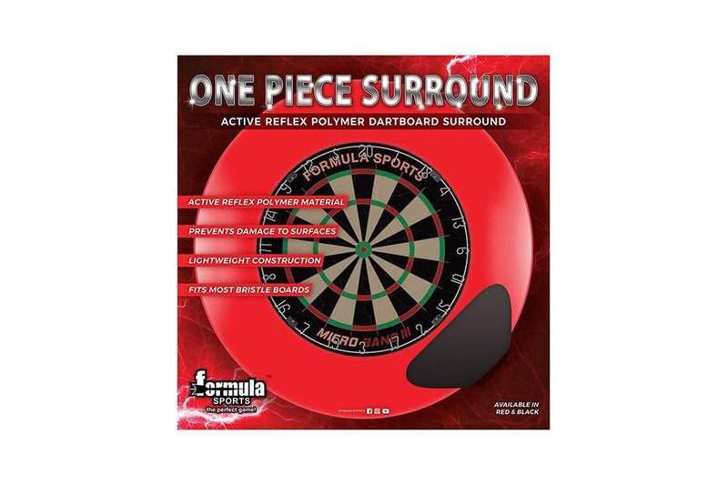 Formula Sports One Piece Polymer Surround Wall Protectant For Dartboards Black