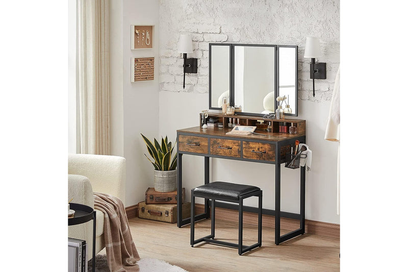 Vasagle Dressing Table With Stool