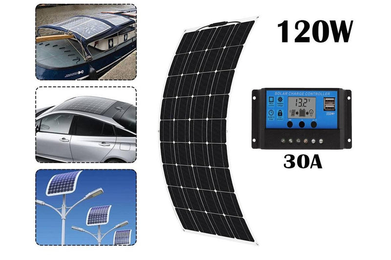 120W Solar Panel with Solar Controller