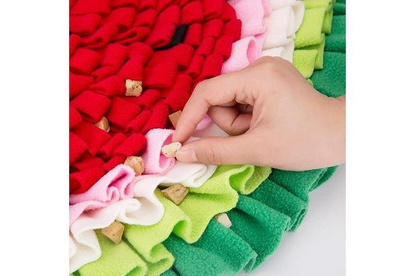 Big Watermelon Snuffle Mat Puppy Dog Slow Feeding Toy - One Size - Set Of 1