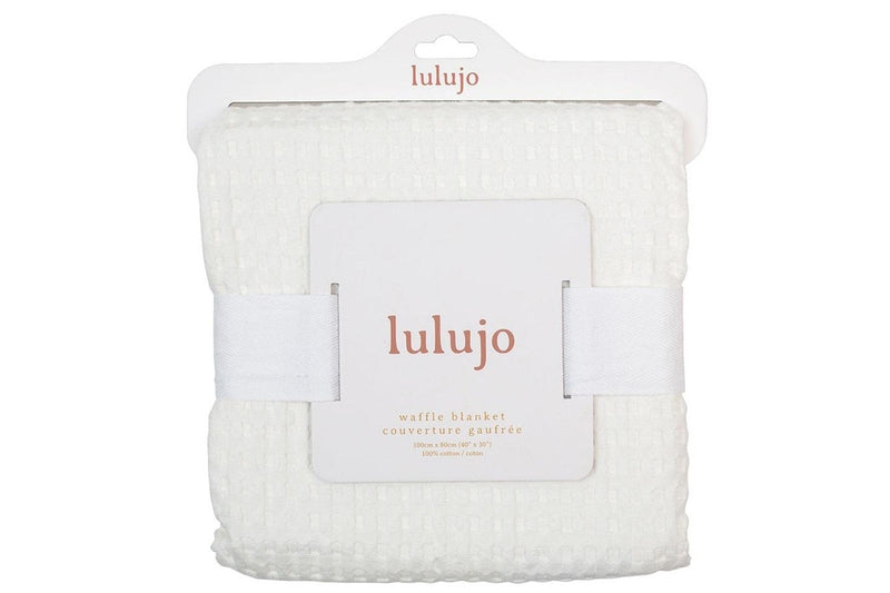 Lulujo: Waffle Blanket - Cream Vanilla