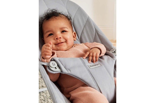 Babybjorn: Bouncer Bliss Woven Petal - Light Grey Quilt