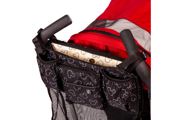 JL Childress: Disney Mickey Mouse Cups 'N Cargo Stroller Organizer - Black