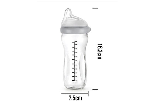 Haakaa: Generation 3 Glass Baby Bottle - Grey (300ml)