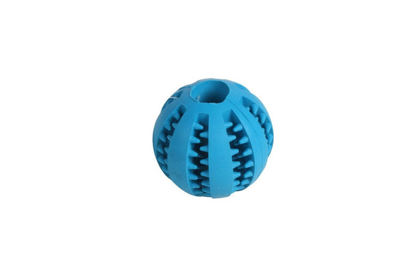 6x Pro Pet Max Hide Treats Durable Training Chew Rubber Ball Toy Blue Treats