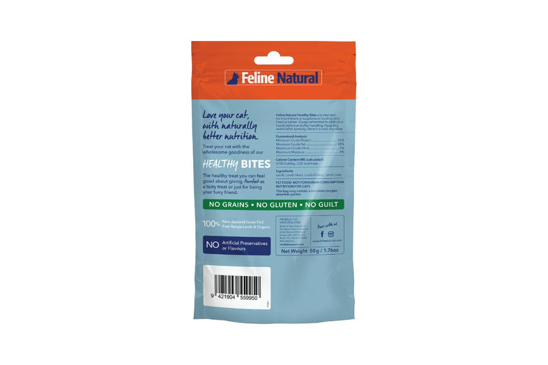 Feline Natural: Freeze-Dried Cat Treats, Lamb 50g