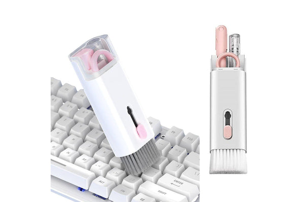 7 in 1 Multifunction Cleaner Kit for Airpod Keyboard Cleaning Soft Brush Pink