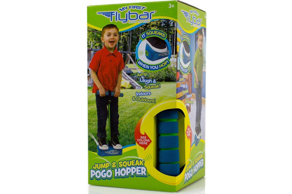 Flybar: Jump & Squeak Pogo Hopper - Blue