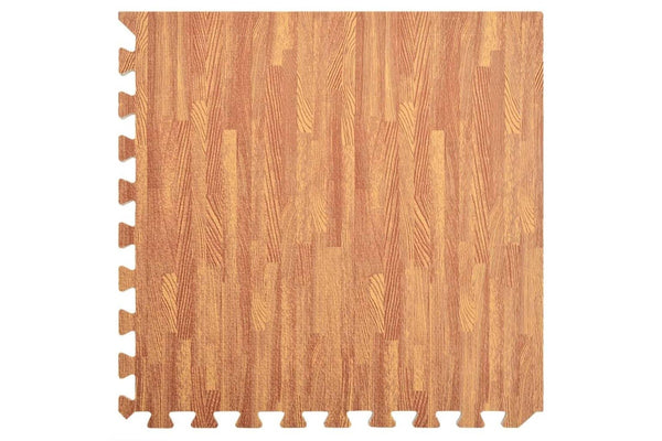 Floor Mats 24 Pcs Wood Grain 8.64 MÃ¢Â² Eva Foam