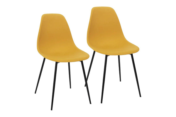 Fraser Country Set of 2 Gustav Dining Chair - Yellow