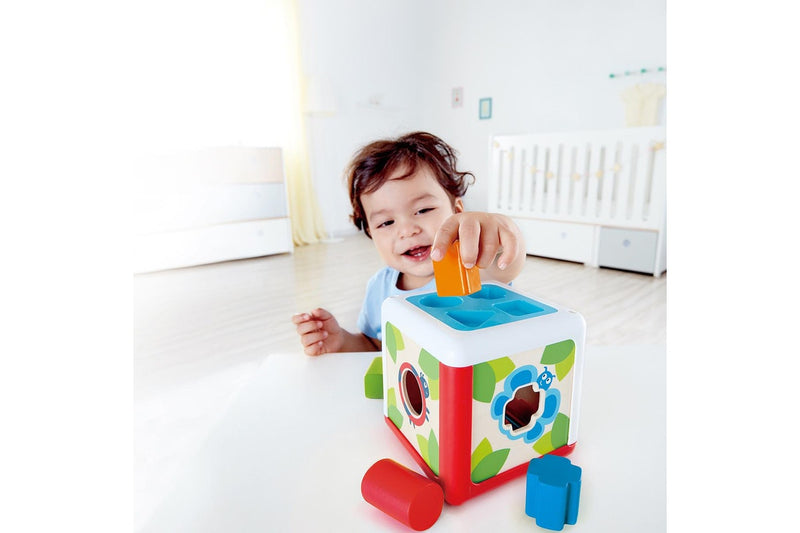 Hape Shape Sorting Box Educational Learning Activity Kids Toddler Play Toy 12m+