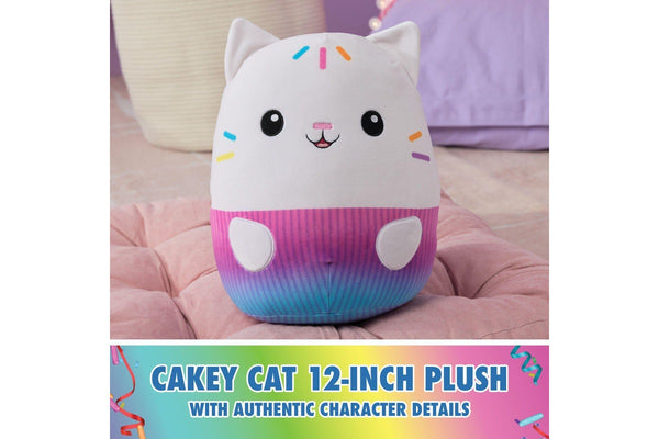 Gabby's Dollhouse: 12" Squishy Plush - Cakey Cat