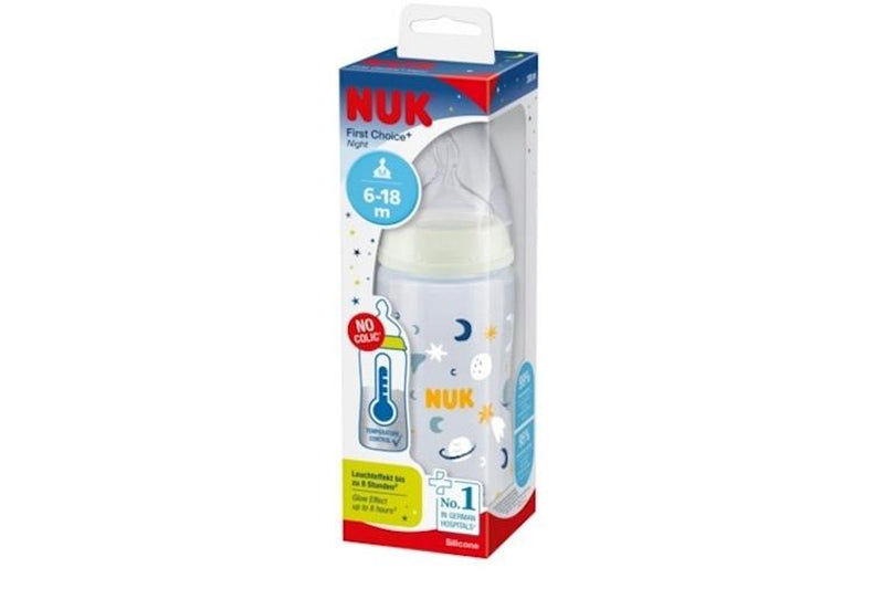 NUK: First Choice Plus Night PP Bottle - Universe (300ml)