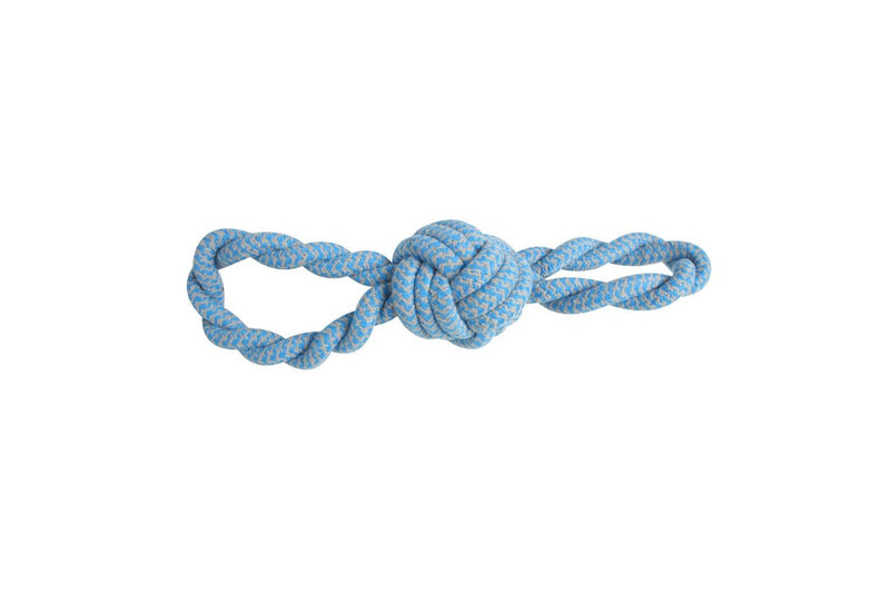 4x Pro Pet Max Extra Tough Long Cotton Rope Toy Blue Strong for Chewing 46cm