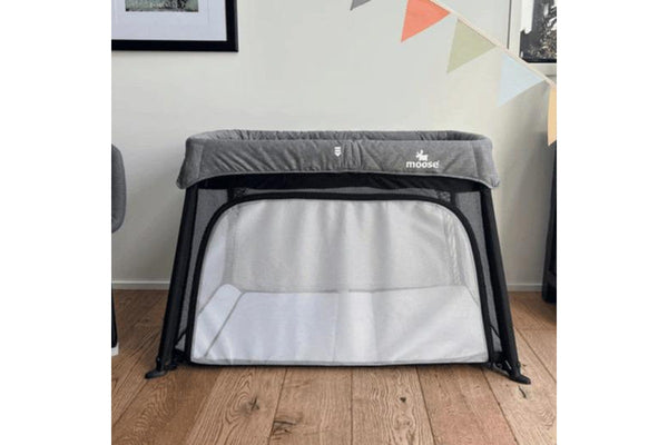 Moose Baby: Emmett Travel Cot (Two Free Fitted Sheets)