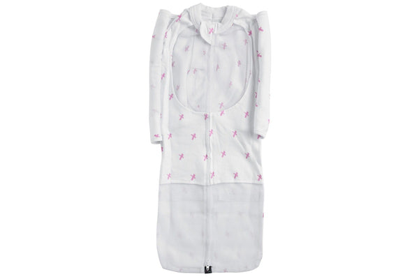 Mum 2 Mum: Summer DreamSwaddle - Pink Criss-Cross (Small)