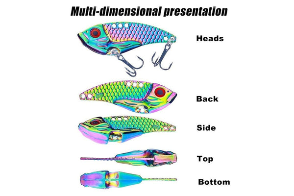 15g Metal Vib Micro Bait With Full Swimming Layer And Sequin Design