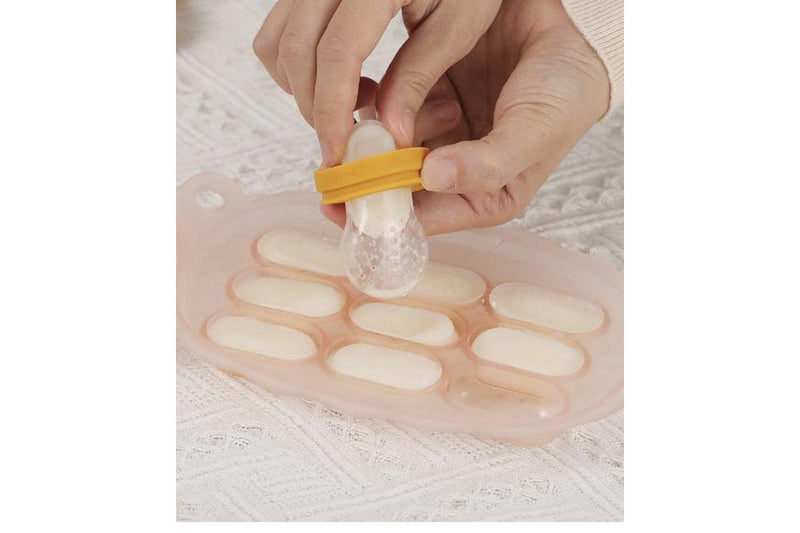 Haakaa: Pineapple Silicone Nibble Tray - Blush (with Label Slot)