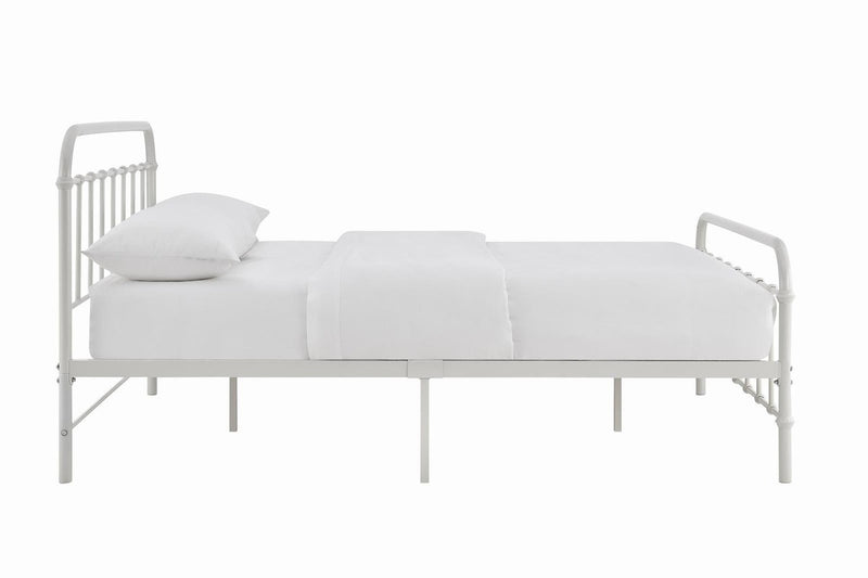 Ovela: Florence Metal Bed Frame - White (Double)