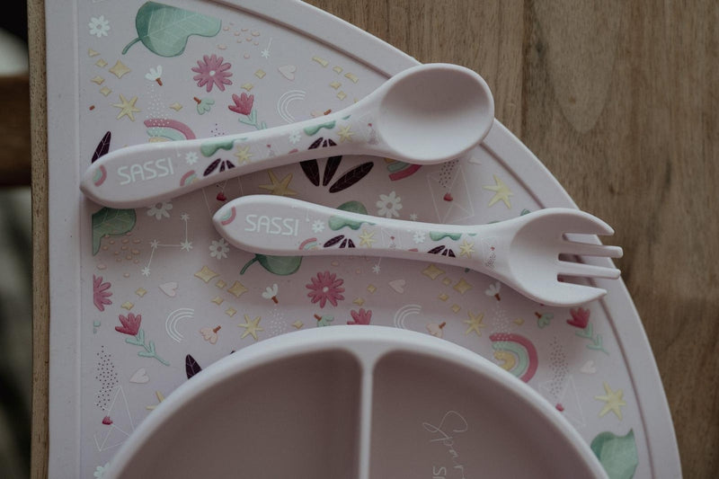 Sassi: Silicone Cutlery Set - Sparkly the Unicorn