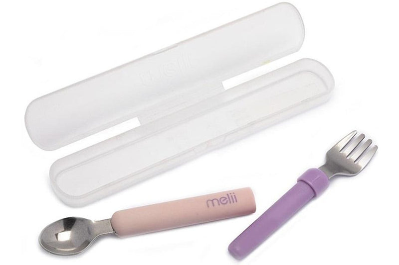 Melii: Spork On the Go - Pink + Purple