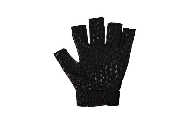 Rhino Unisex Adult Pro Half Finger Rugby Mitts (Black) (S-M)