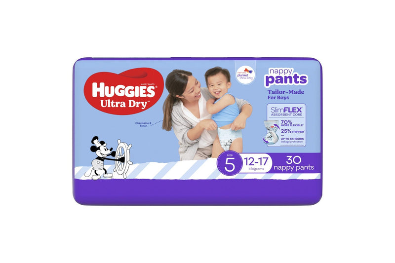 Huggies Ultra Dry Walker Boy Pants - Size 5