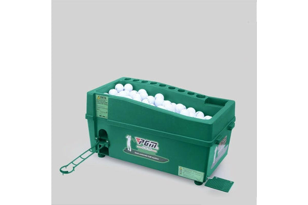 Indoor Golf Multi-Function Large Capacity Automatic Ball Machine With Club Rack Green