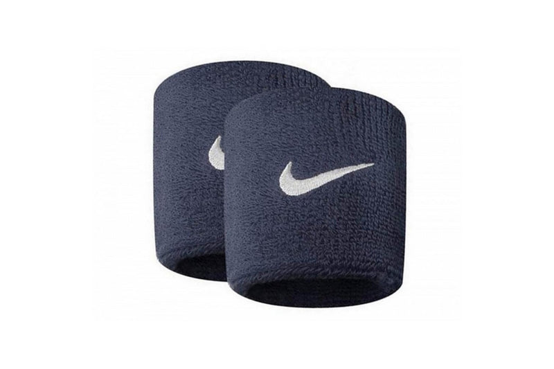 Nike Unisex Adults Swoosh Wristband (Set Of 2) (Navy) (One Size)