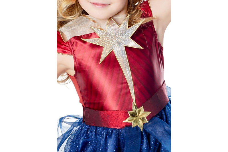 Marvel: Captain Marvel Dress (The Marvels) - Kids Costume (Size: 7-8)