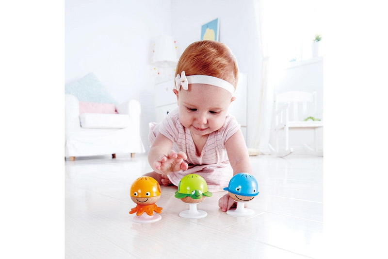 Hape: Stay-Put Rattle Set