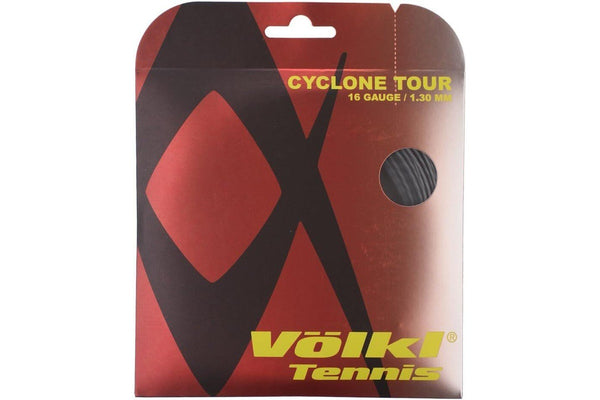 1 Pack Volkl Cyclone Tour 16g/1.30mm Tennis Racquet Strings - Anthracite