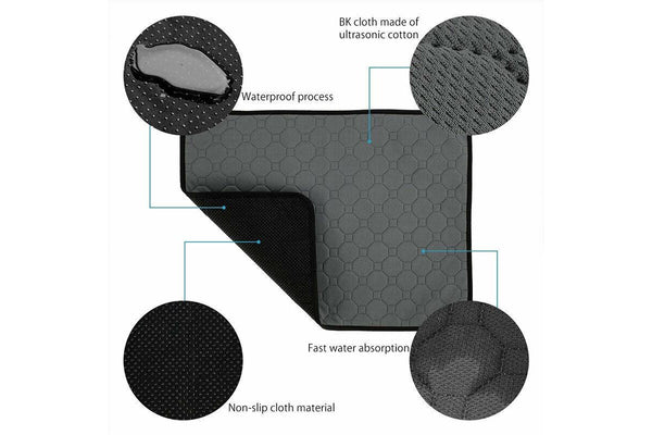 Washable Dog Toilet Training Pad - Large (Gray)