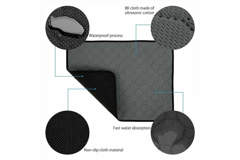 Washable Dog Toilet Training Pad - Large (Gray)