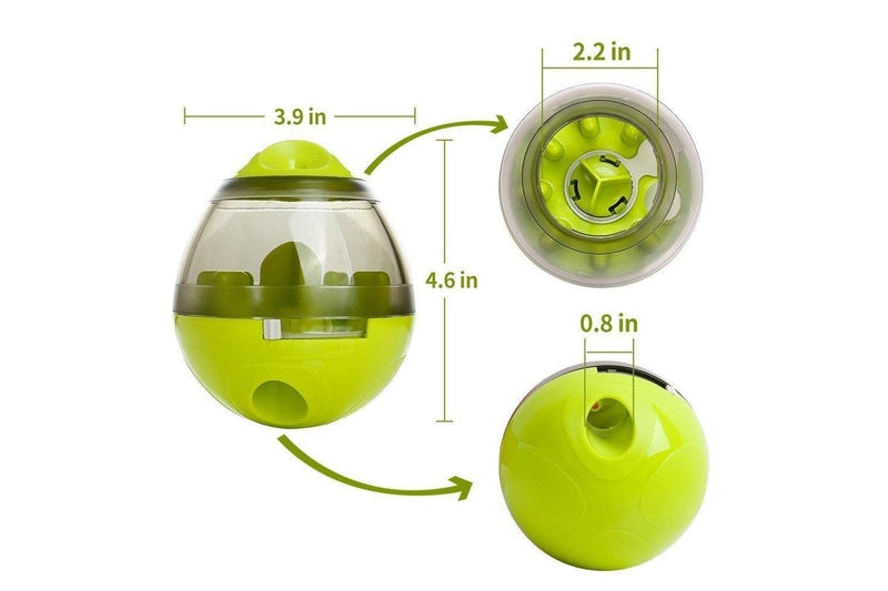 Iq Interactive Food Dispensing Pet Toy - Light Green