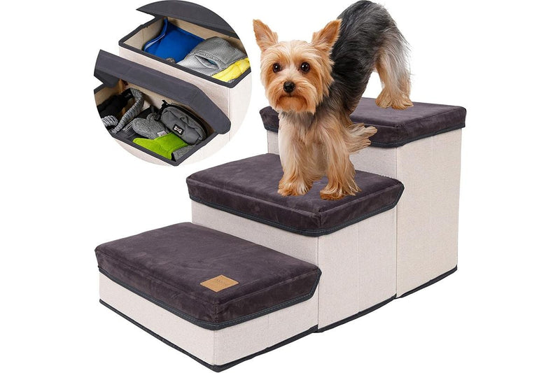 3 Layer Pet Stairs + Storage For Bed And Sofa