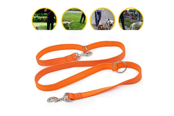 Adjustable Double Head Dog Leash With p Chain Hook