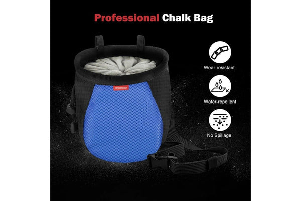 Rock Climbing Chalk Bag Boulder Waterproof Magnesium Powder Storage Adjustable Waist Gymnastic