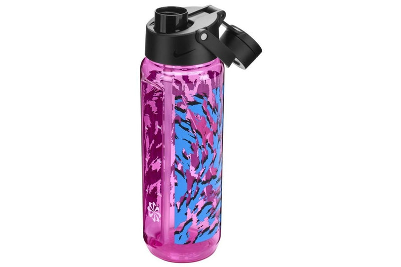 Nike TR Renew Recharge Chug Bottle - Graphic Play Pink / Black / White (710ml)