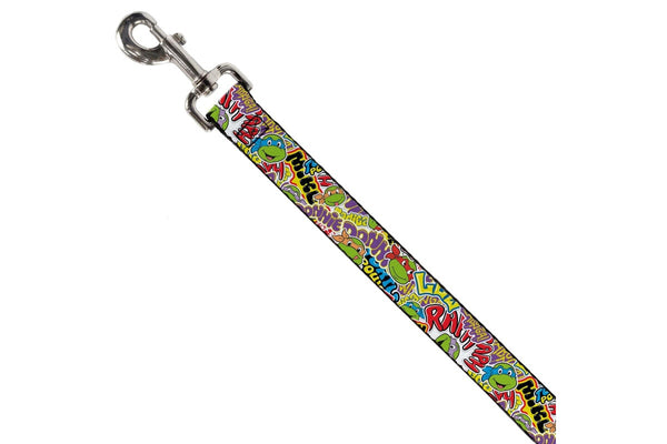 Teenage Mutant Ninja Turtles: Sticker Slaps - Dog Leash (0.5" 6Ft)