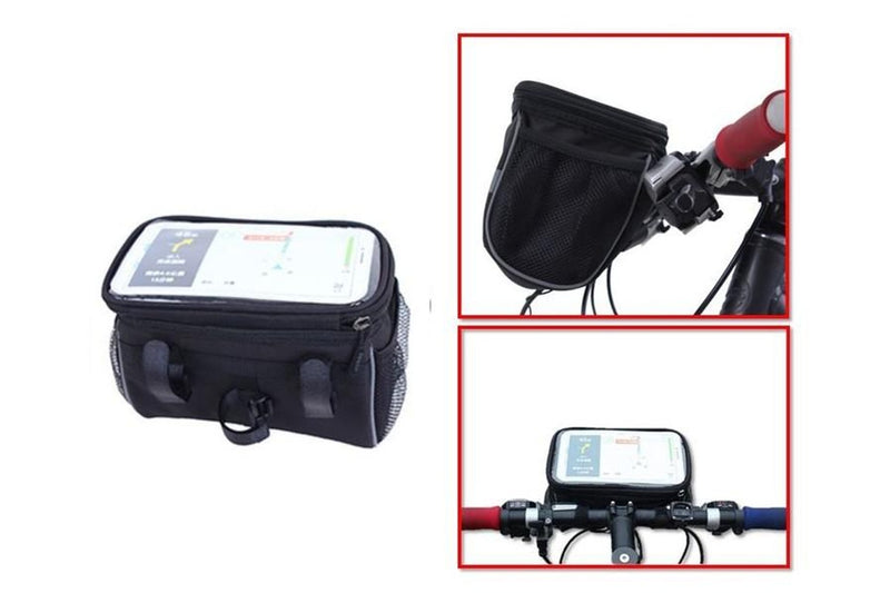 Handlebar Bike Phone Bag Waterproof Display Saddle Case Bicycle Mount