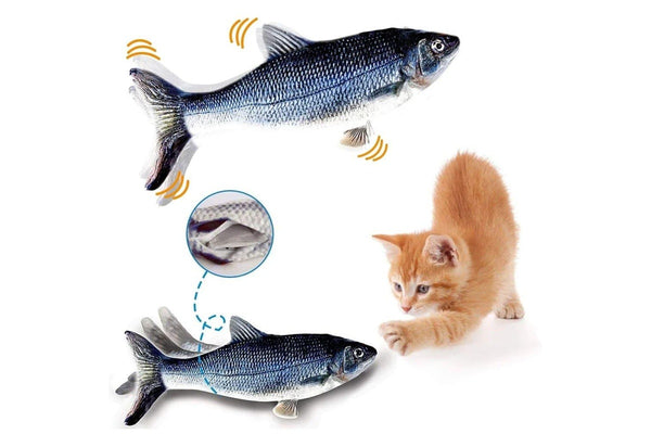 Interactive Fish Plush Toy For Cats