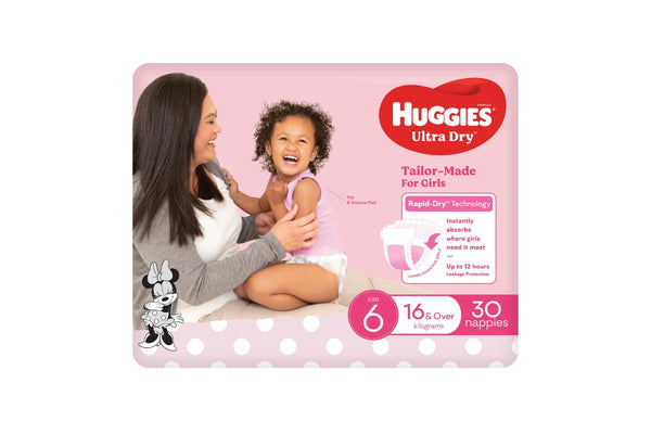 Huggies Ultra Dry Junior Girl Nappies - Size 6