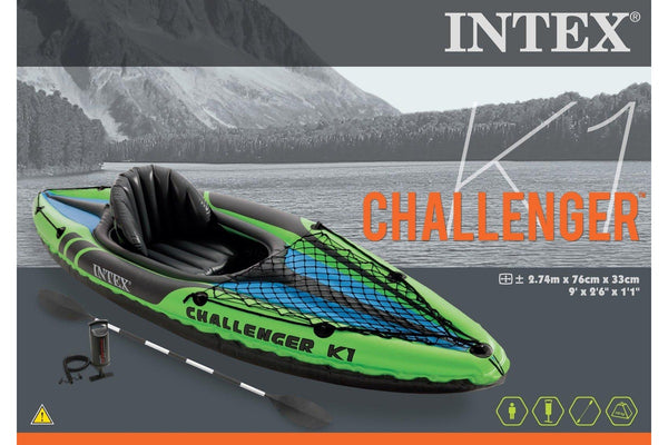 Intex: Challenger K1 Kayak with 86" Aluminium Oars