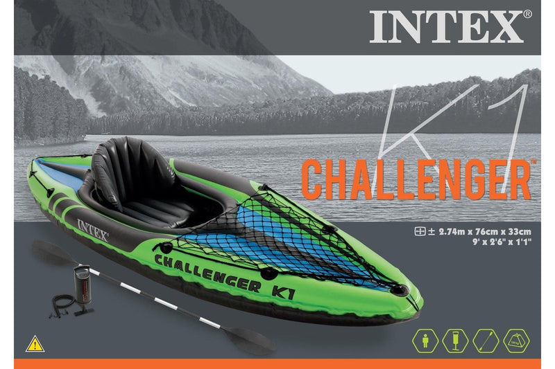 Intex: Challenger K1 Kayak with 86" Aluminium Oars