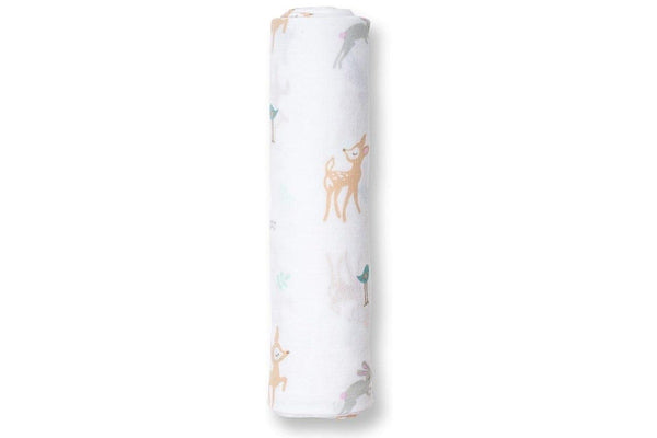 Lulujo: Muslin Cotton Swaddle - Little Fawn